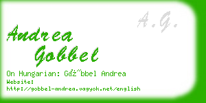 andrea gobbel business card